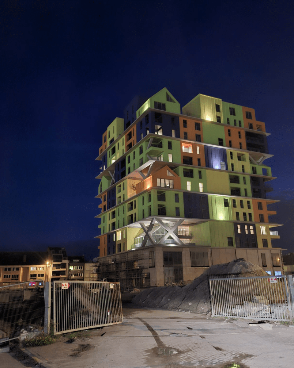 Hoost knokke: werffoto by night